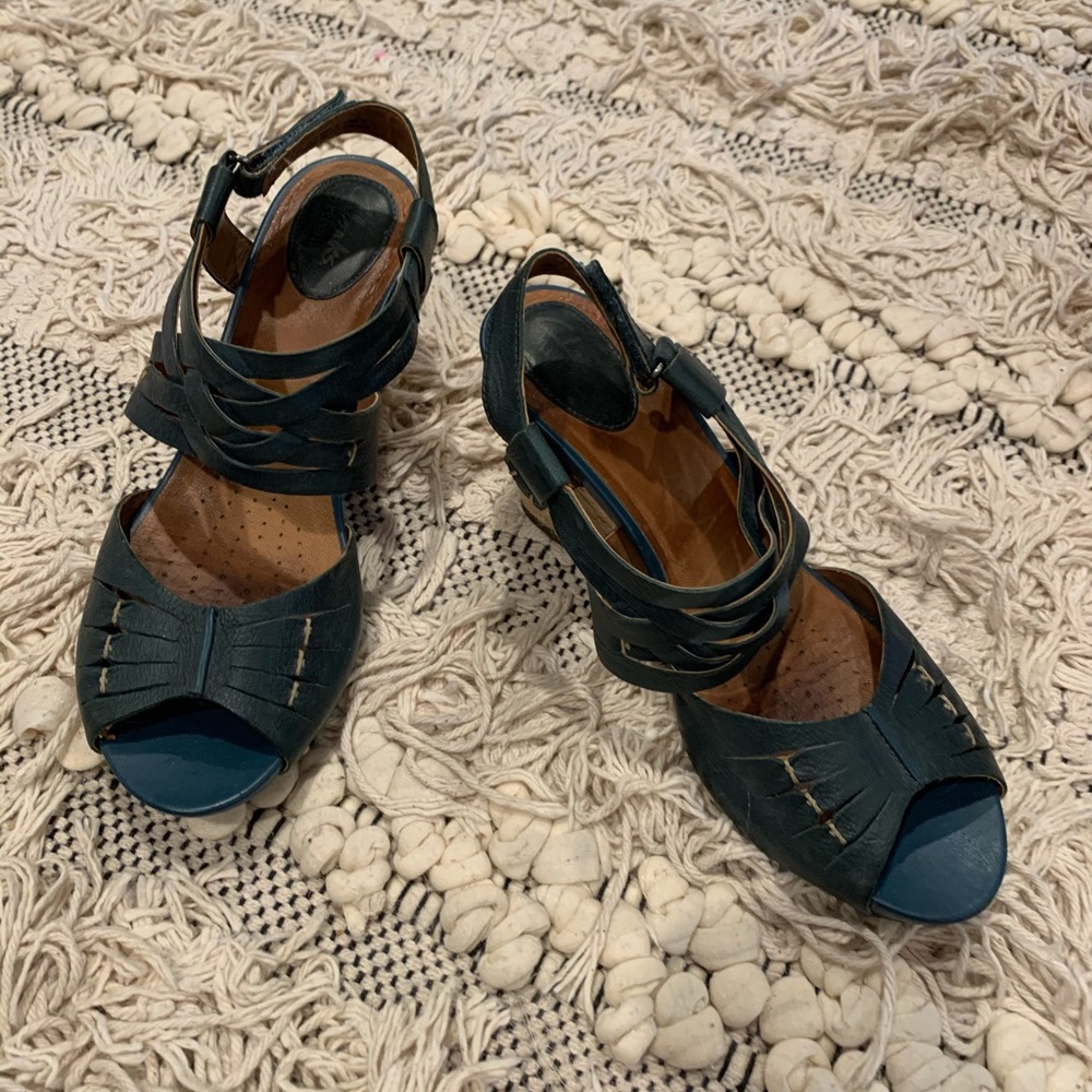 Blue Clark wedges